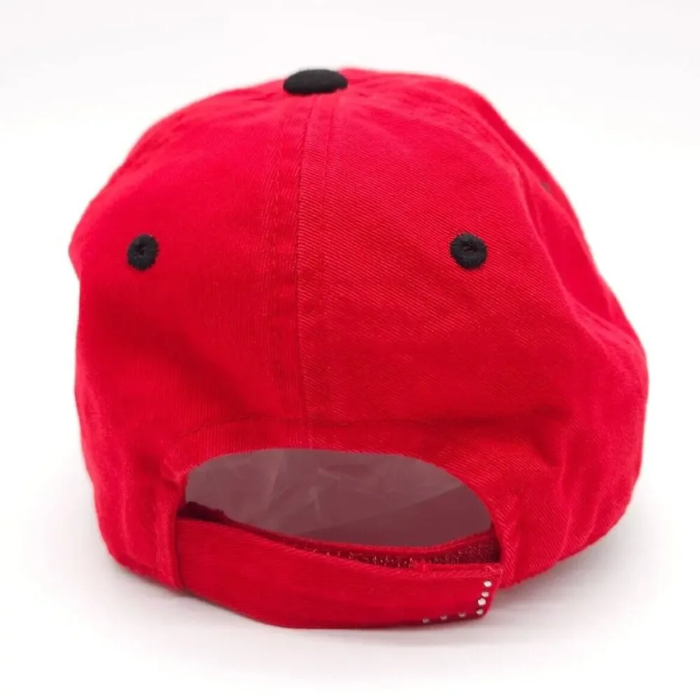 Nebraska Huskers Womens Strapback Red‎ Hat Adjustable Ball Cap NCAA College